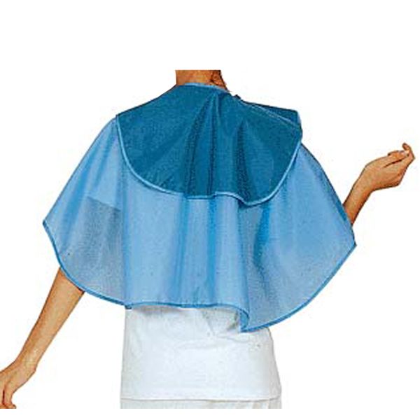 ワコウ ダブルケープ 袖無 ブルー