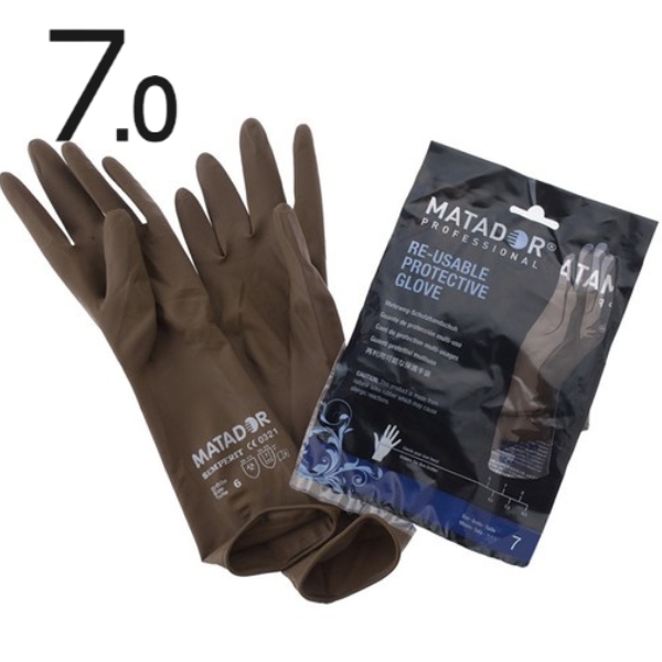 マタドールゴム手袋 7インチ