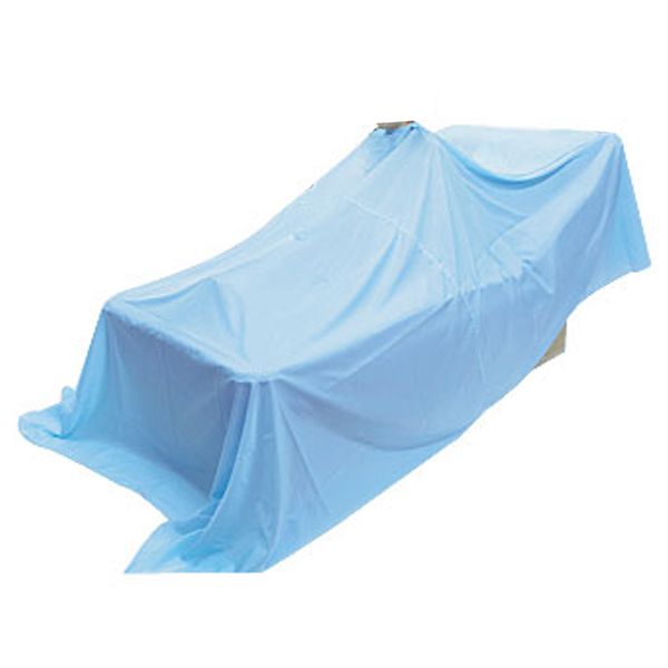 ベッド用　カットクロス ブルー