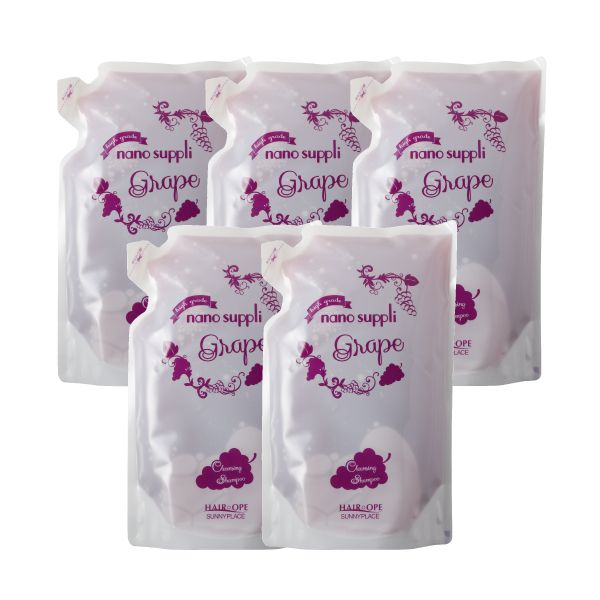 サニープレイス ヘアオペ ナノサプリクレンジングシャンプー グレープ（GR）  4L(レフィル 800ml×5)