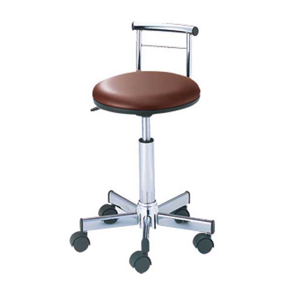 NWカッティングチェアー(背付) ブラウン