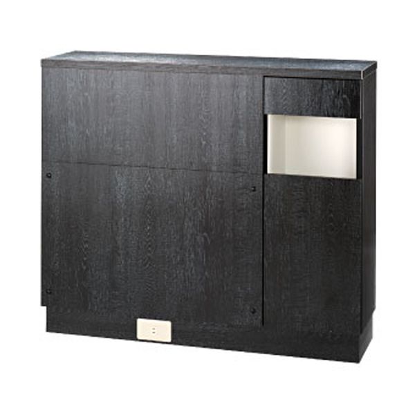 木製シャンプーユニット本体 黒木目