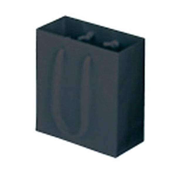 マットコート手提げ袋 10枚入 ミニ(ブラック )