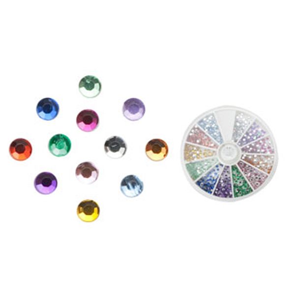 ラインストーン12色セット ケース付