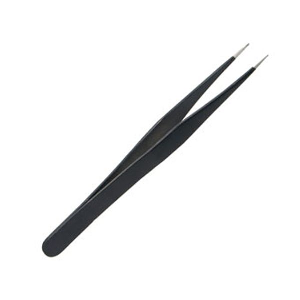 ピンセット ストレート 黒