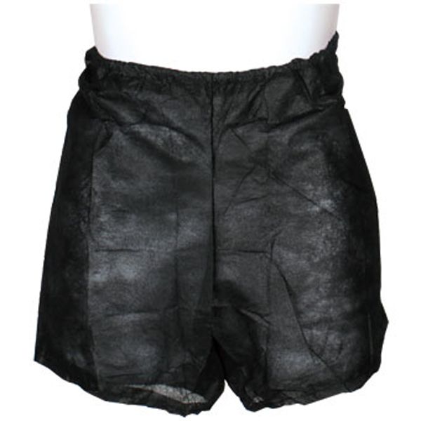 男女兼用ペーパートランクス ブラック 10枚