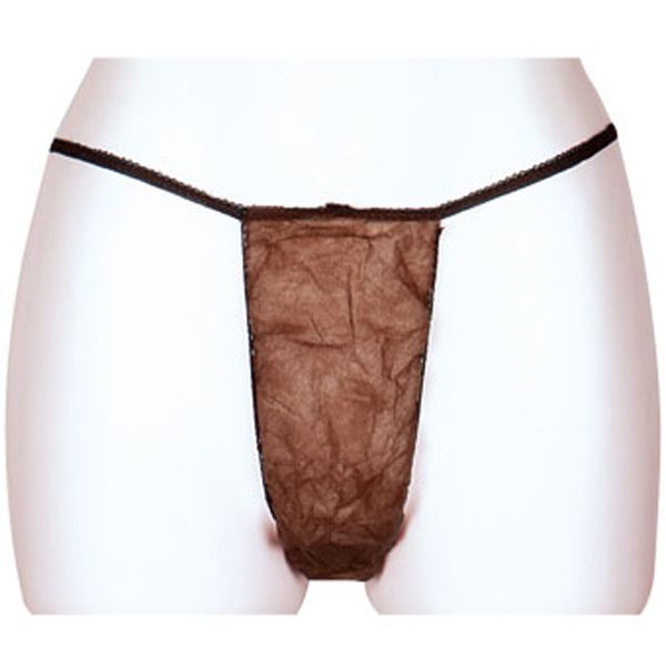 ペーパーショーツTバック(50枚入) ブラウン