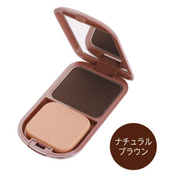 イリヤ 彩ヘアファンデーション(パフ付) ナチュラルブラウン 13g