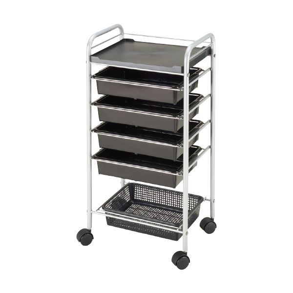 NW-77 収納ワゴン ブラック