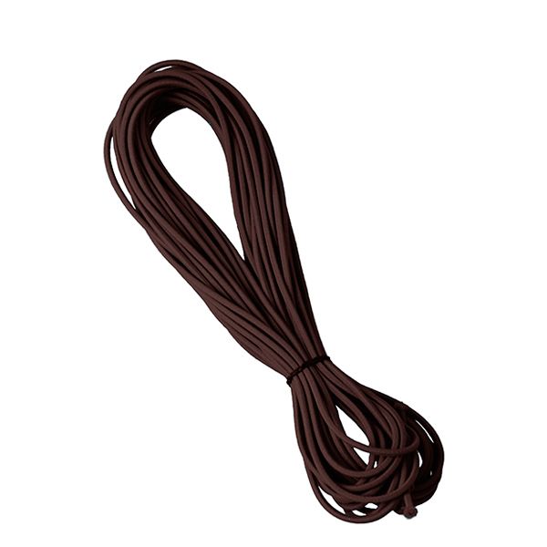 切り口が気にならないカラーゴム こげ茶