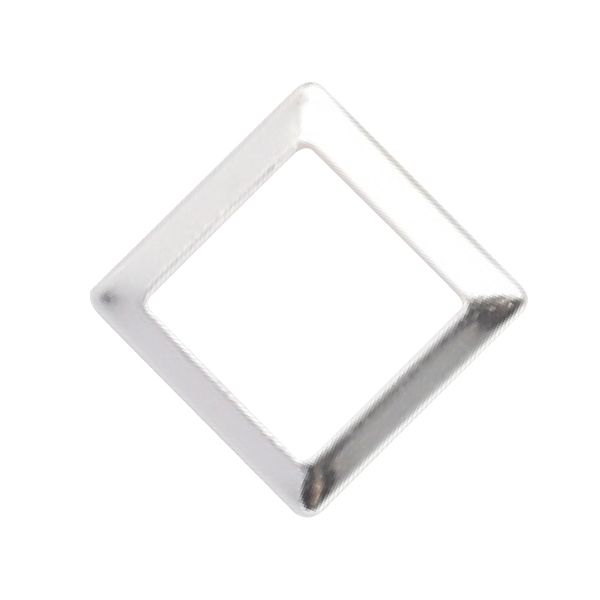 ピアドラ スタッズ スクエア 中抜き シルバー 4.5mm
