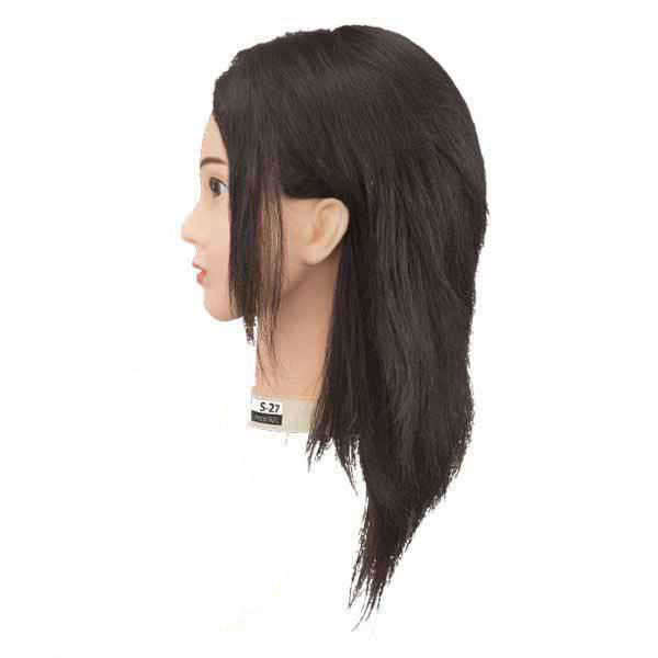 国家試験練習用ウイッグ S-27 (メイク有りタイプ・人毛100%)【3日間新品保証付】