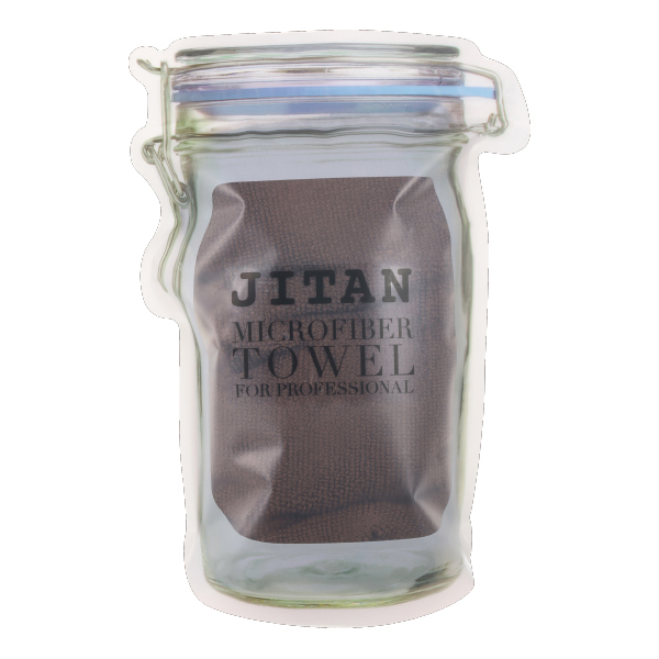 JITANマイクロファイバータオル(1枚入) ブラウン