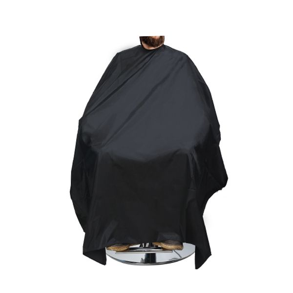 502 バーバーカットクロス(袖無) ブラック