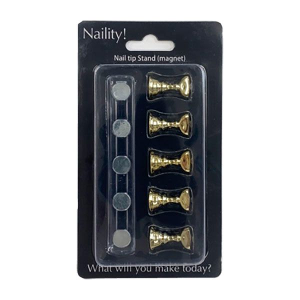 ネイリティー ネイルチップスタンド マグネットゴールド