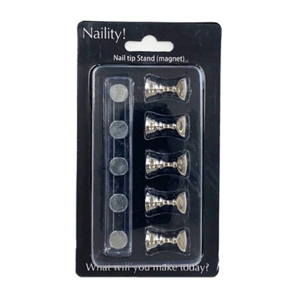 ネイリティー ネイルチップスタンド マグネットシルバー