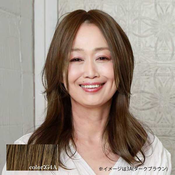プリシラ プレミアム 白髪隠しウイッグ ワンレンロングタイプ ST-011 G4A(グラデーションブラウン)