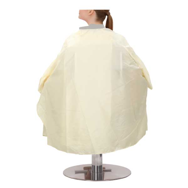 901首にぴったりフィットするシワ加工カットクロス ロング(袖付) アイボリー