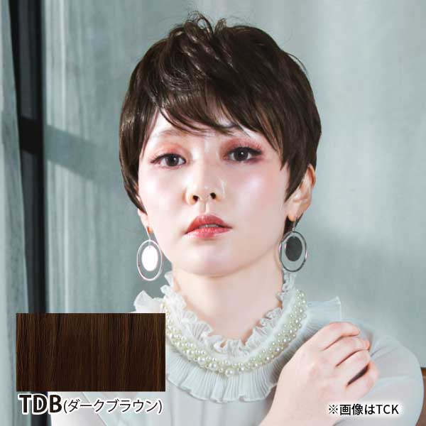 プリシラ 帽子ウィッグ BO-06 TDB(ダークブラウン)