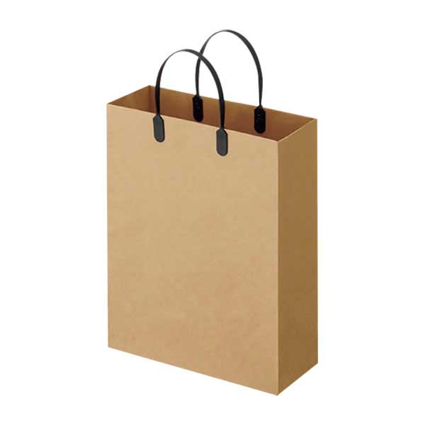 ラミネート クラフトバッグ 10枚入 黒 小