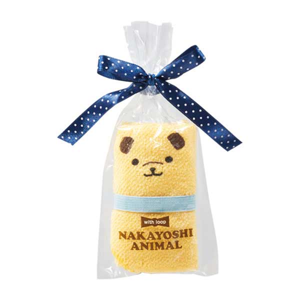ループ付 なかよしアニマルハンカチタオル（70セット）