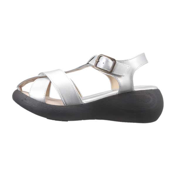 ナッツワールド クロスグルカサンダル シルバー M