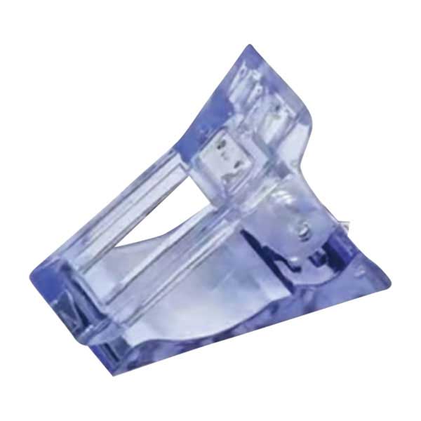 ネイルチップ 固定クリップ 5個セット ブルー