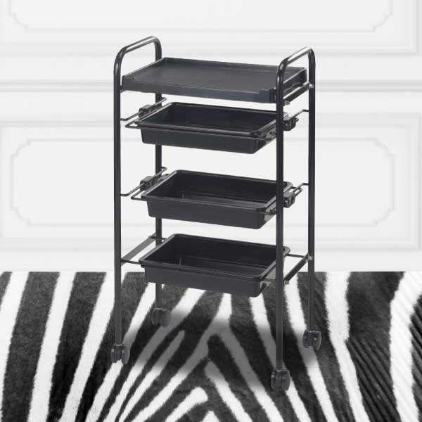 RC-40 ワゴン 4段 ブラック 【チラシをご覧になったお客様限定価格！】