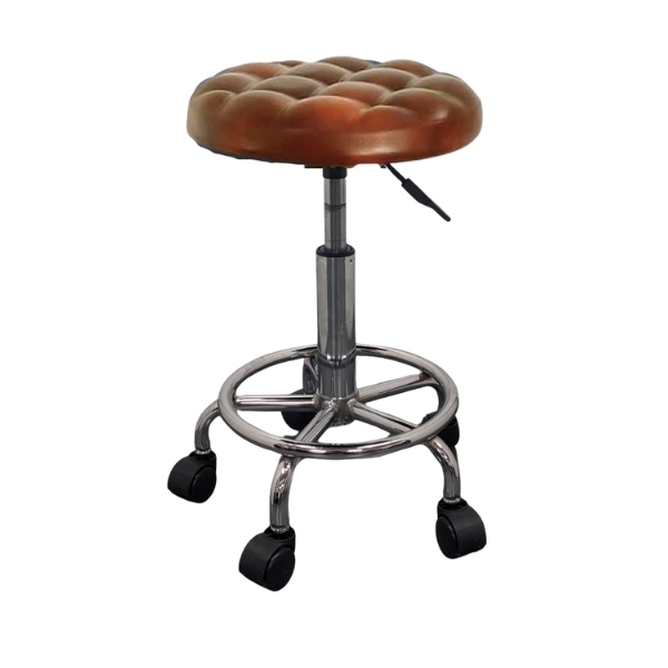 リング付スツール レッドブラウン