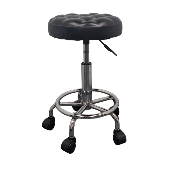 リング付スツール ブラック