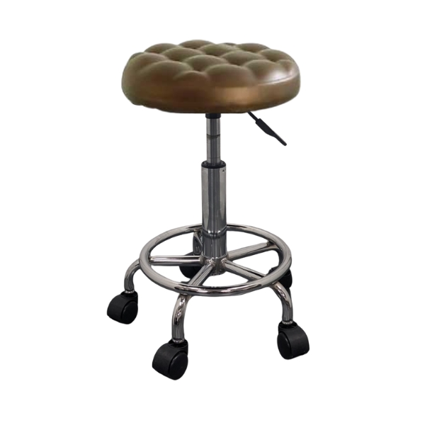 リング付スツール ダークブラウン