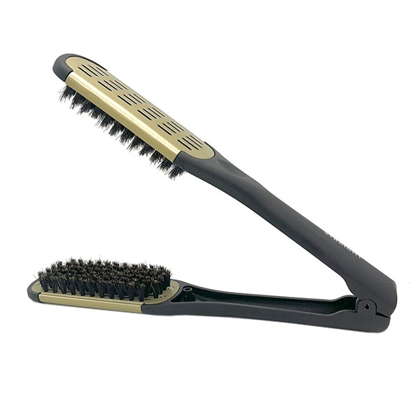 ケラフェクト ストレート ツインブラシ ブラック＆ゴールド
