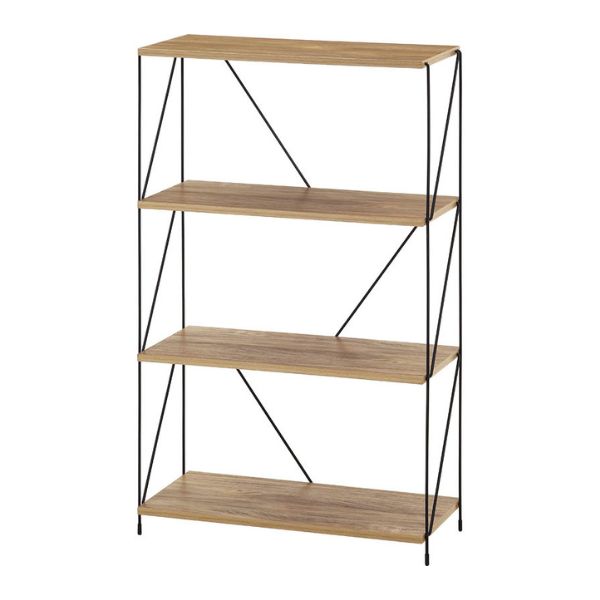 EZBOワイヤーラック4段 60幅 OAK NA オークナチュラル