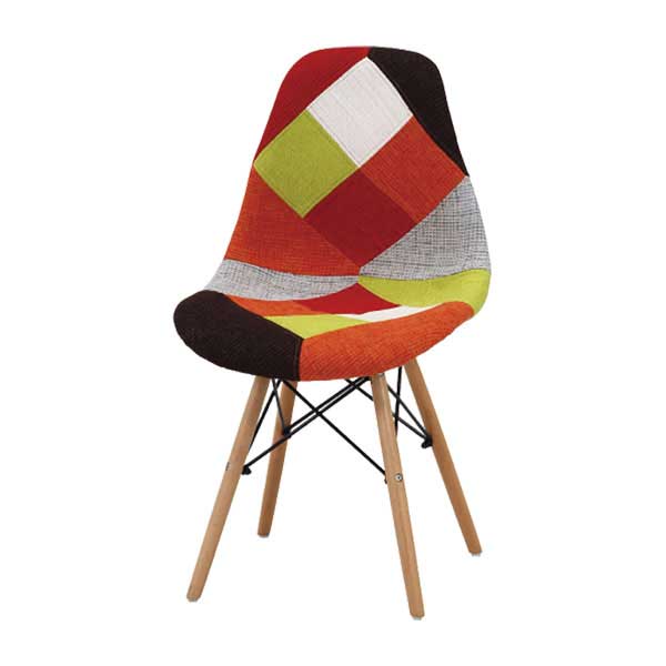 イームズ パッチワークシェルチェア RD マルチカラー