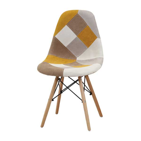 イームズ パッチワークシェルチェア YE マルチカラー