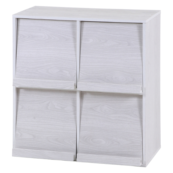 ディスプレイラック 4マス WHW DP8085 ホワイトウォッシュ