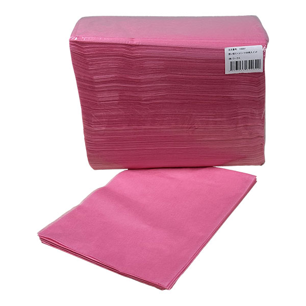 使い捨てベッドシーツ 100枚入　ピンク