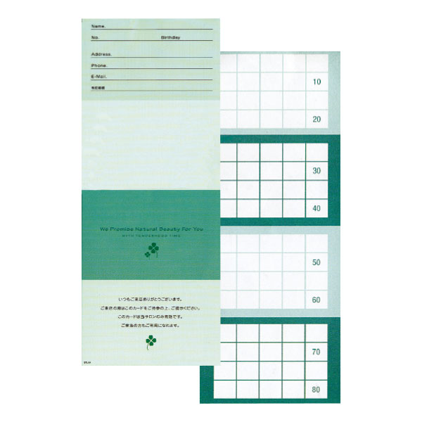 ビューティーカード 80P STL-4(グリーン) 100枚入
