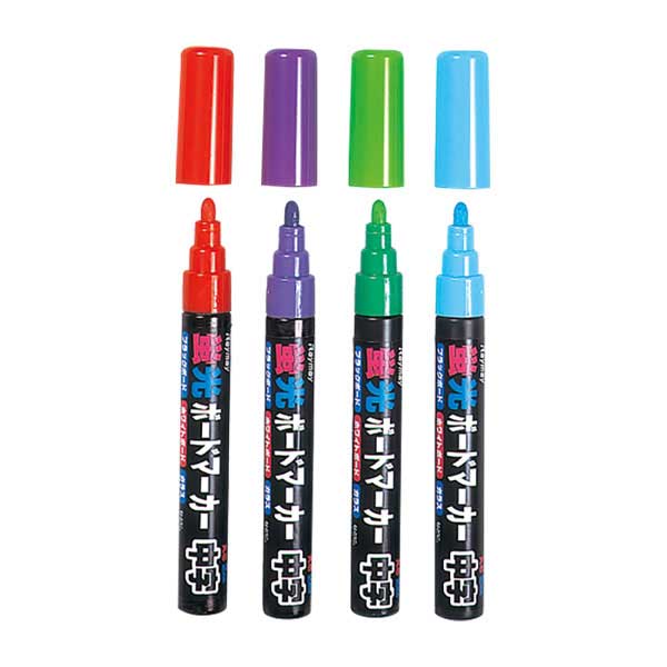 ボード用 蛍光マーカー 中字 レッド