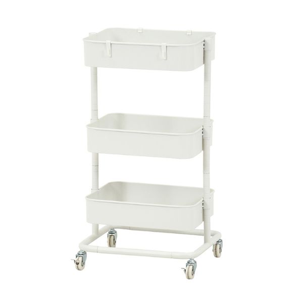 高さが調節できるワゴンマルシェ　オフホワイト