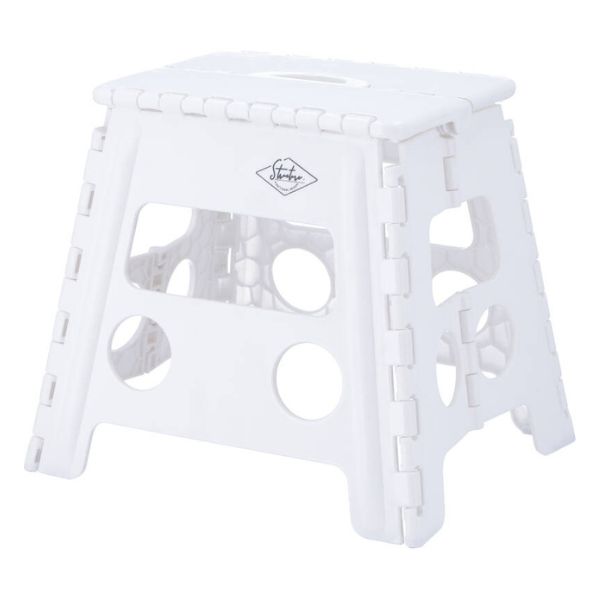 フォールディングステップスツール H32cm WH×6
