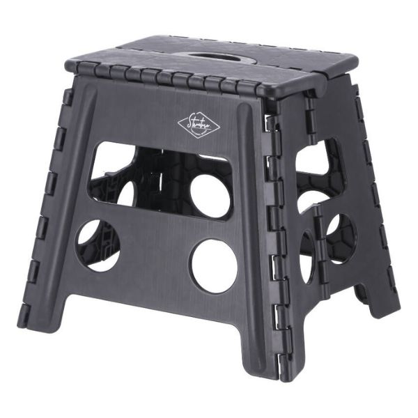 フォールディングステップスツール H32cm BK ×6