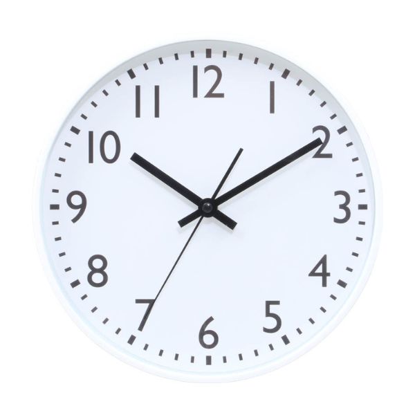 静音式掛時計 25cm WH ×3