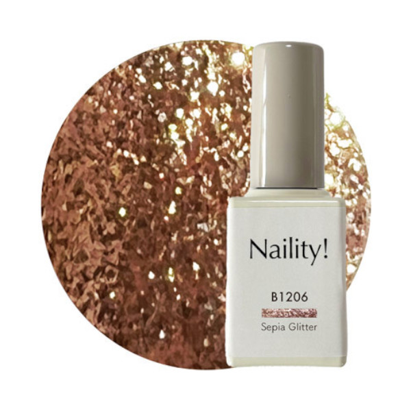 Naility B1206 セピアグリッター 6g