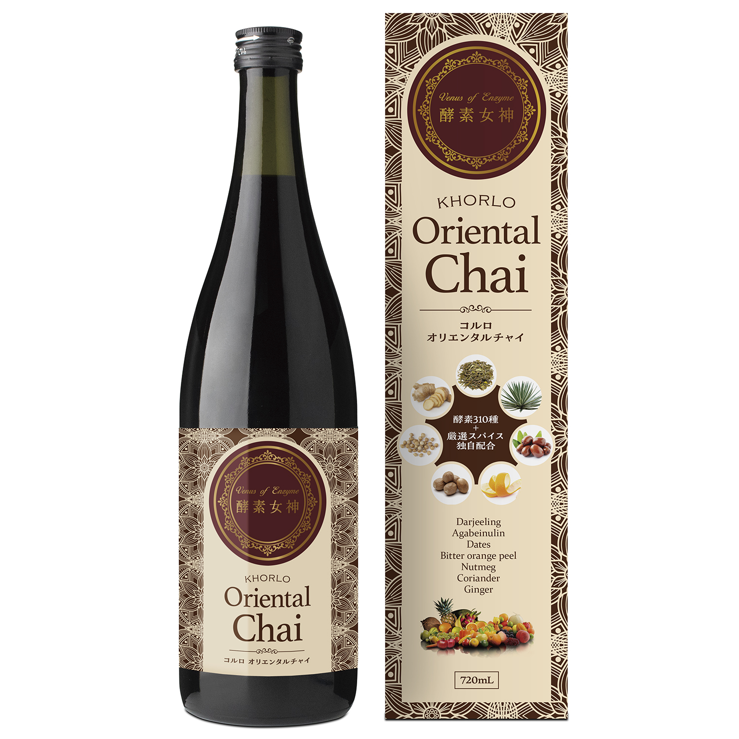 ＊酵素女神 コルロオリエンタルチャイ 720ml