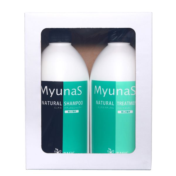 ミュナス ナチュラルシャンプー&トリートメントセット BA（包装費用は別途300円いただきます）