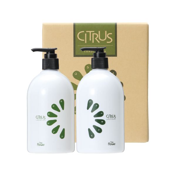 ニューフラワー シトラスシャンプー&コンディショナーギフトセット（包装費用は別途300円いただきます）