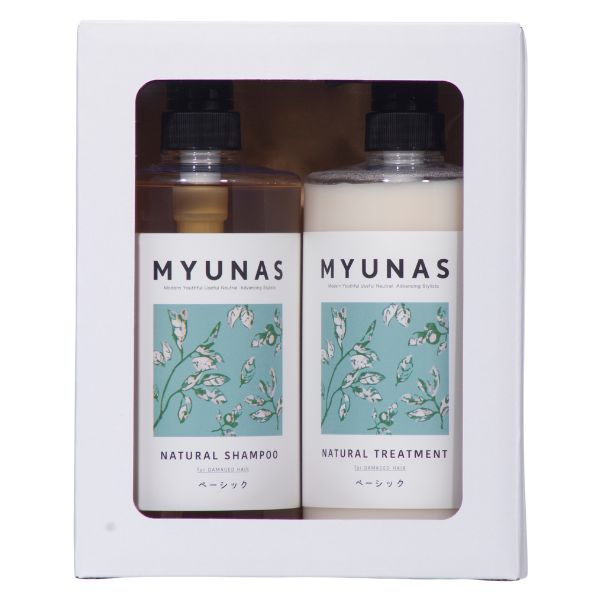 ミュナス ナチュラルシャンプー＆トリートメント セット BA （包装費用は別途300円いただきます）
