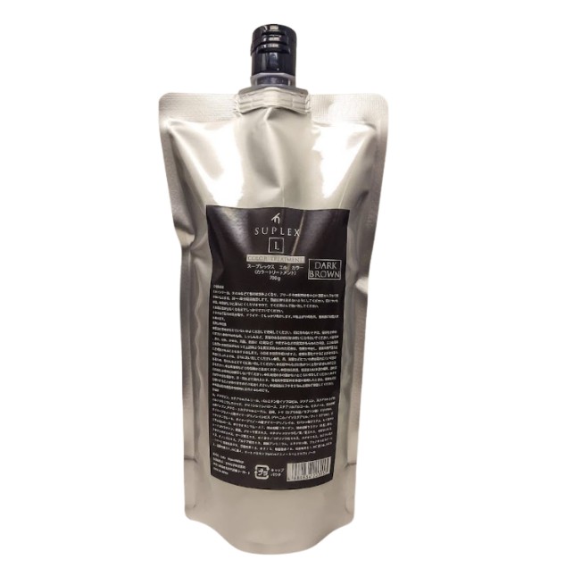 SUPLEX 【L】塩基性髪質改善ノンジアミンカラーダークブラウン 700g