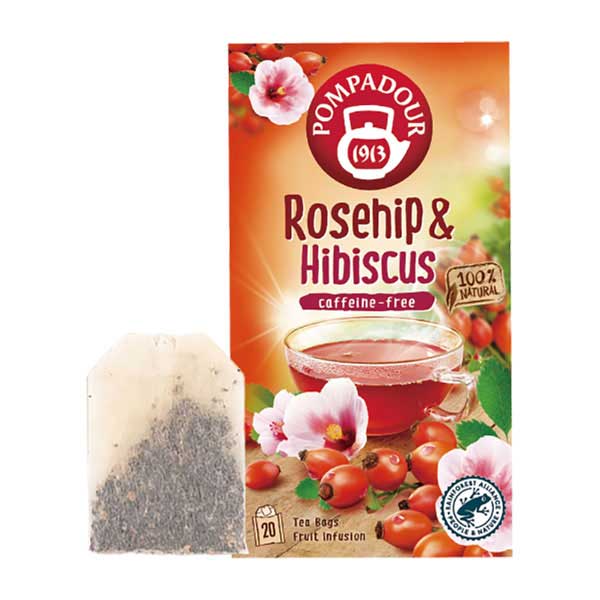 ＊ポンパドール ローズヒップ＆ハイビスカス 70g（3.5g×20袋）